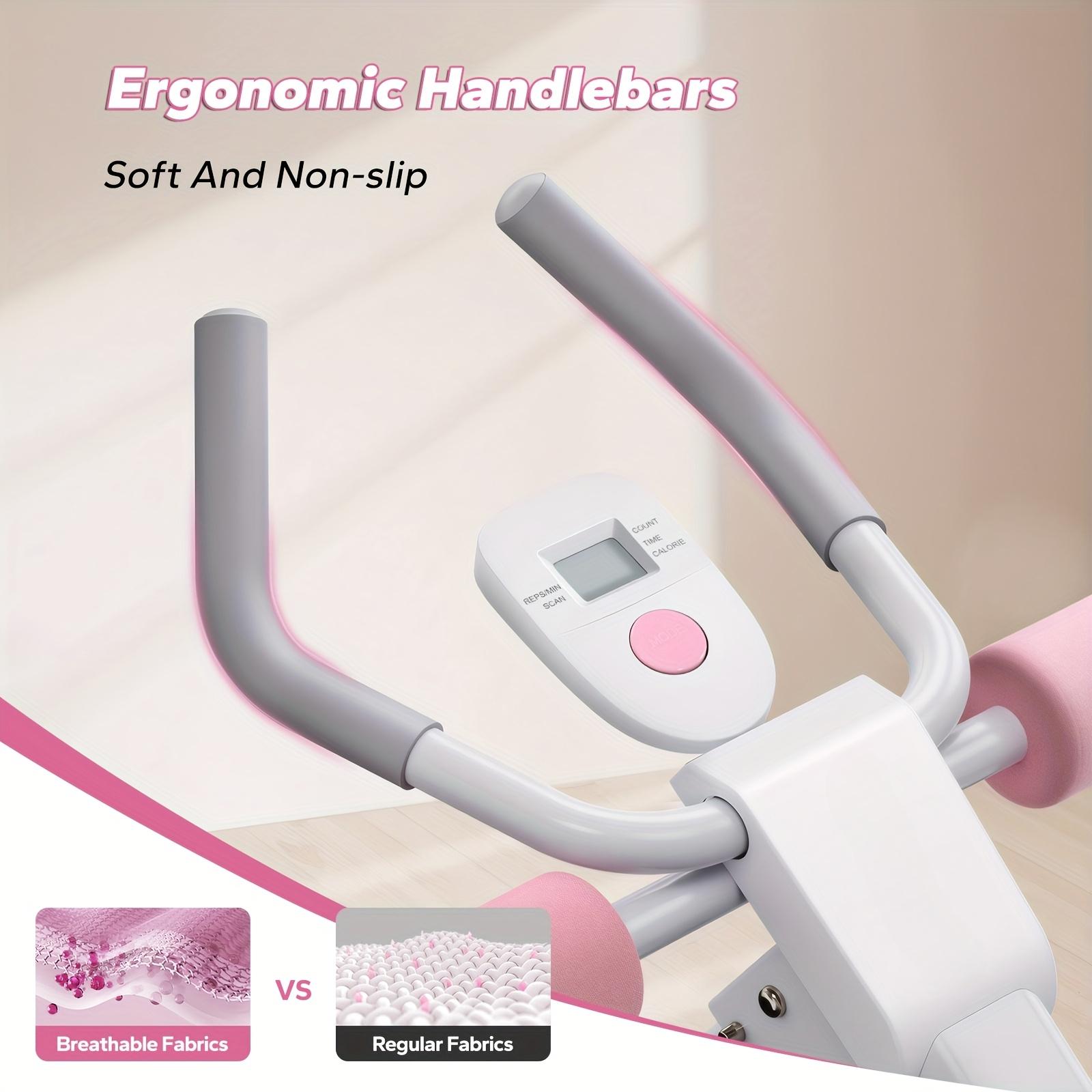 Adjustable Abdominal Training Machine, with LCD Monitor, Foldable Abdominal Exercise Machine, Suitable for Abs, Arms, Legs, Glutes Shaper,  Suitable for Home Gym, Sports Equipment, Outdoor Fun