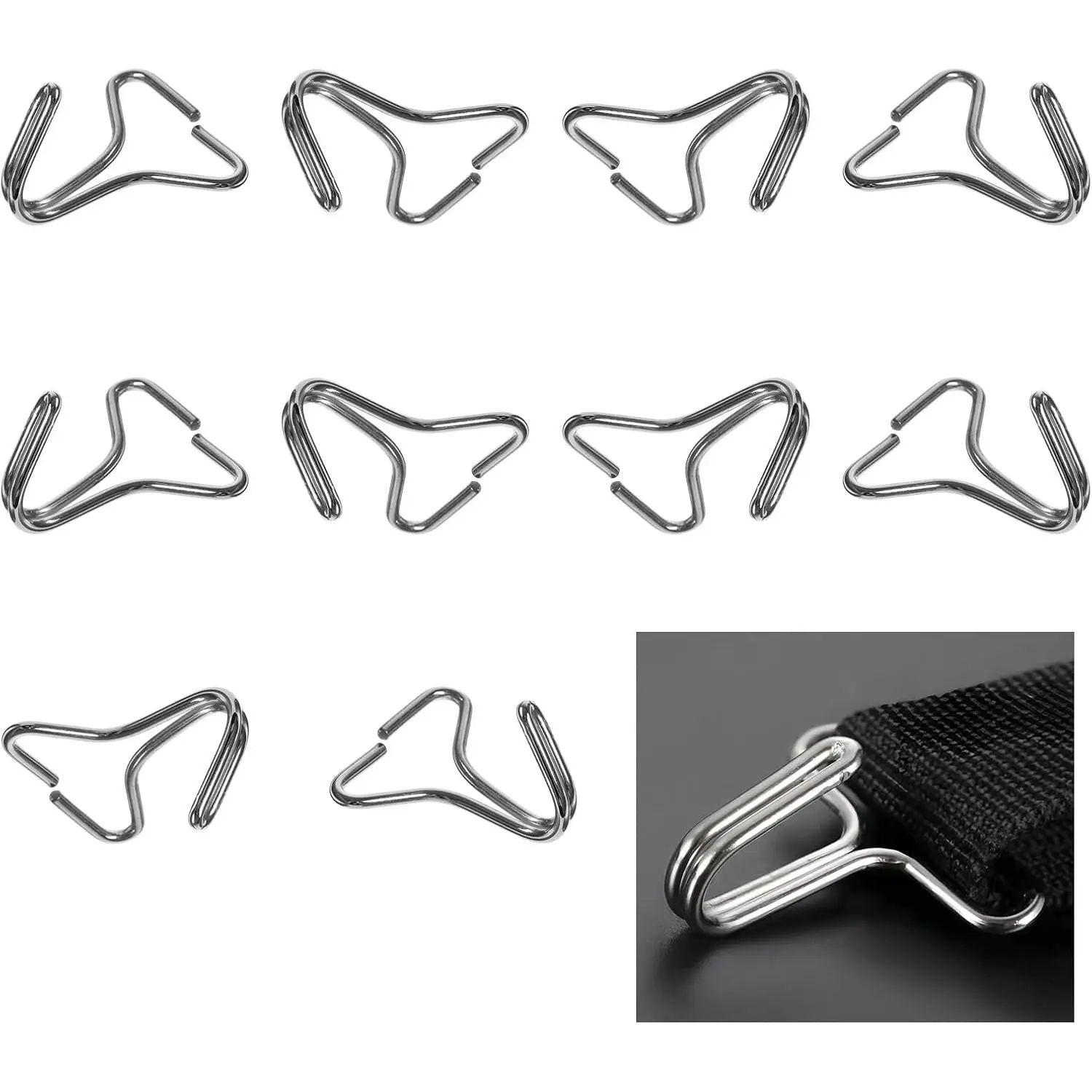 10 count  Seat Cover Hooks, Metal Seat Cushion Locking Clip Headrest Cover Fixing Hanger Fastener,  Seats Mat Pad Hanger Hook Installation  for   SUVs