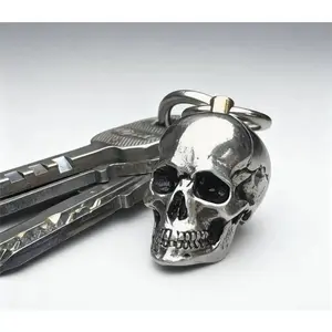2026 Gothic Skull Scrunchie Keychain, Retractable Car Lanyard