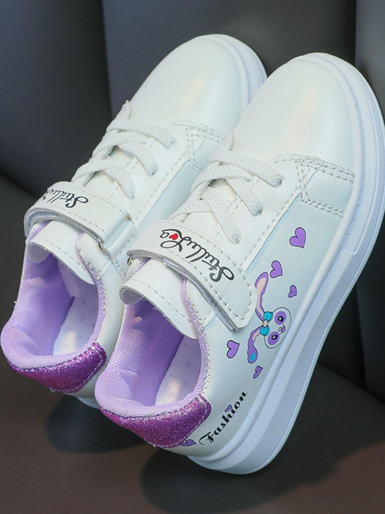 NewCute Comfortable Girls Flat Casual Sports Shoes, Fashionable Easy Slip-On Design for School Play Park Travel(Gift)11