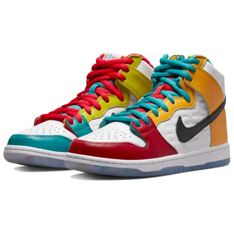 Nike FroSkate Dunk SB Pro QS Unisex High-Top Skate Shoes in Black and White Verifiable, with credentials and supporting global authentication