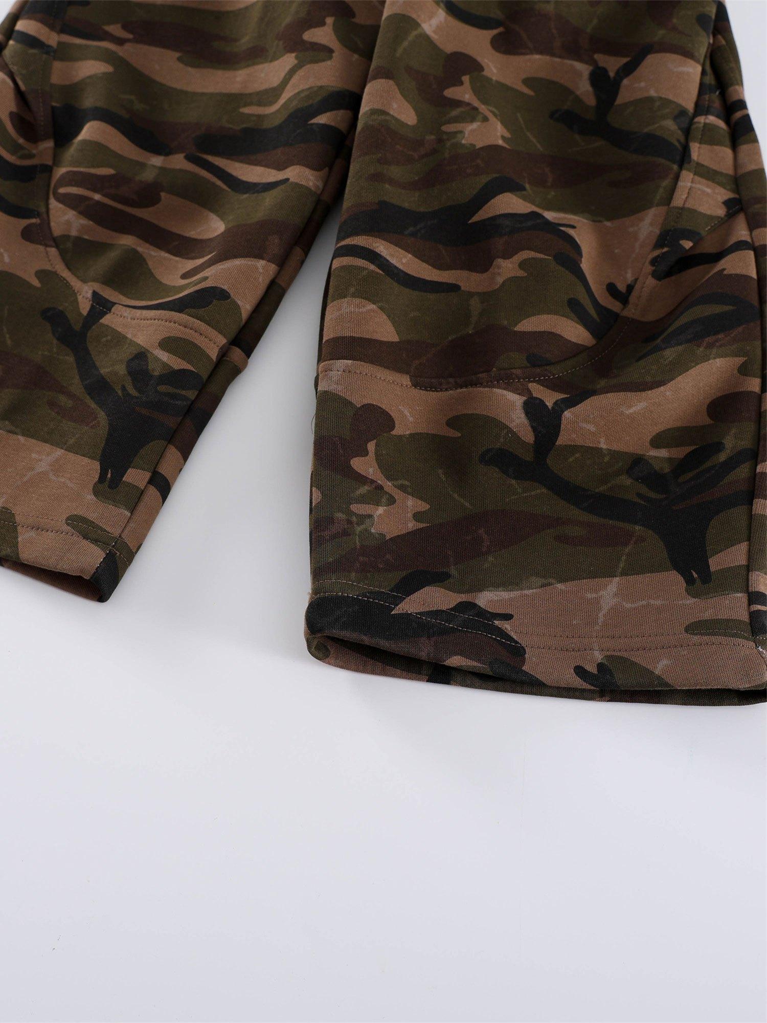 Girls' Camouflage Pants - Elastic Waistband, Camo Pattern, Long Trousers for Fall/Winter, School, Playground - Durable & Easy-Clean Fabric - Casual Outfit Essential, for OutdoorGift