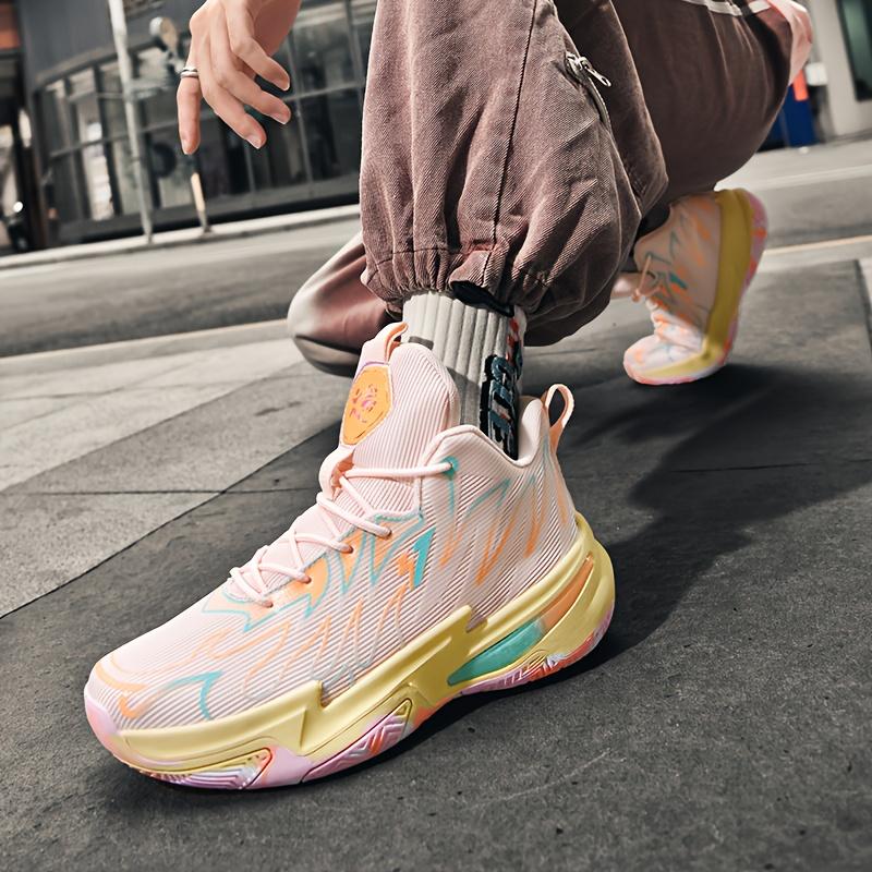 (New)Sneakers, Men's Fashion Trend Stability Strong Shock Absorption Rebound Strong Grip Combat Basketball Shoes Strong Wrapping Comfort Low-top Lace Large Size Breathable Sports Shoes