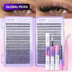 Large-Capacity Eyelash Book Set, DIY Lash Extension Kit Eyelash Extensions 8–18mm 30D, Includes Glue, Remover and Tweezers for a Soft Natural Look