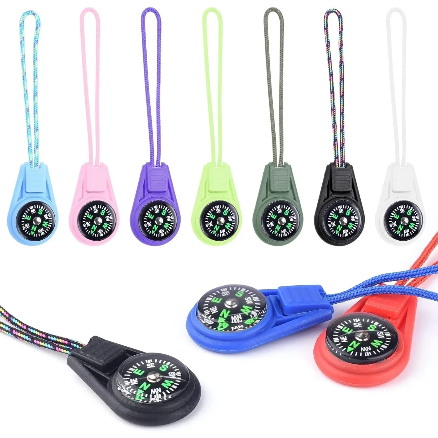 Mini Compass for Kids Compass Keychain Button Compass Bulk kit Small Compasses for Hiking Survival Paracord Kids Scout