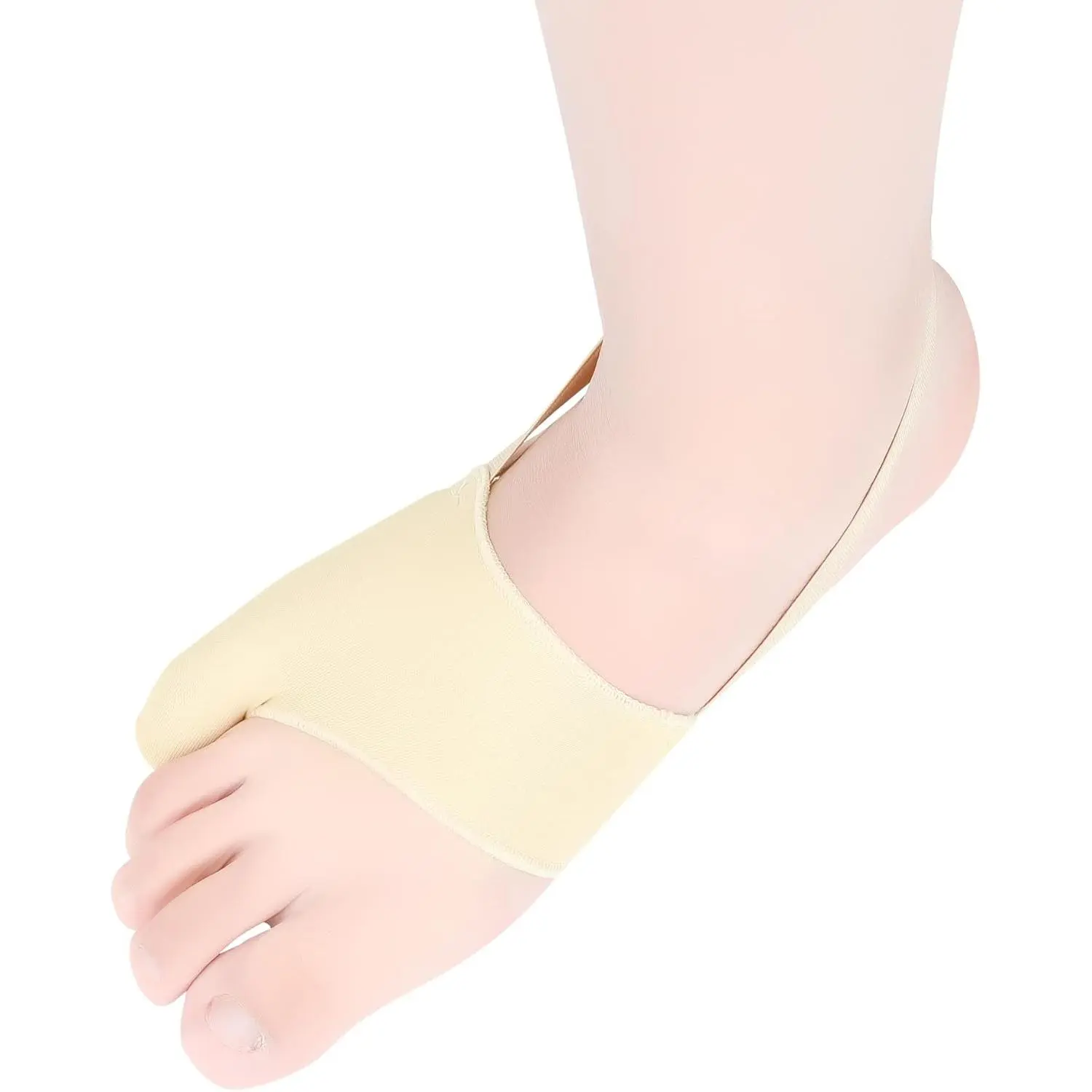 Bunion Corrector 1Pair Bunionette Sleeves Built-in Gel Pads Silicone Cover Guard with Non-Slip Strap to Relief Bunion Pinky Toe Pain, Straighten Bunionette,Overlapping Toe (Large)