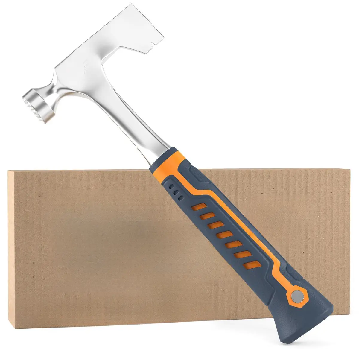 Mutt Tools Professional 14oz Steel Head Drywall Hammer Hatchet - Ergonomic Grip Lath Hammer for Drywall Installation, Demolition Work