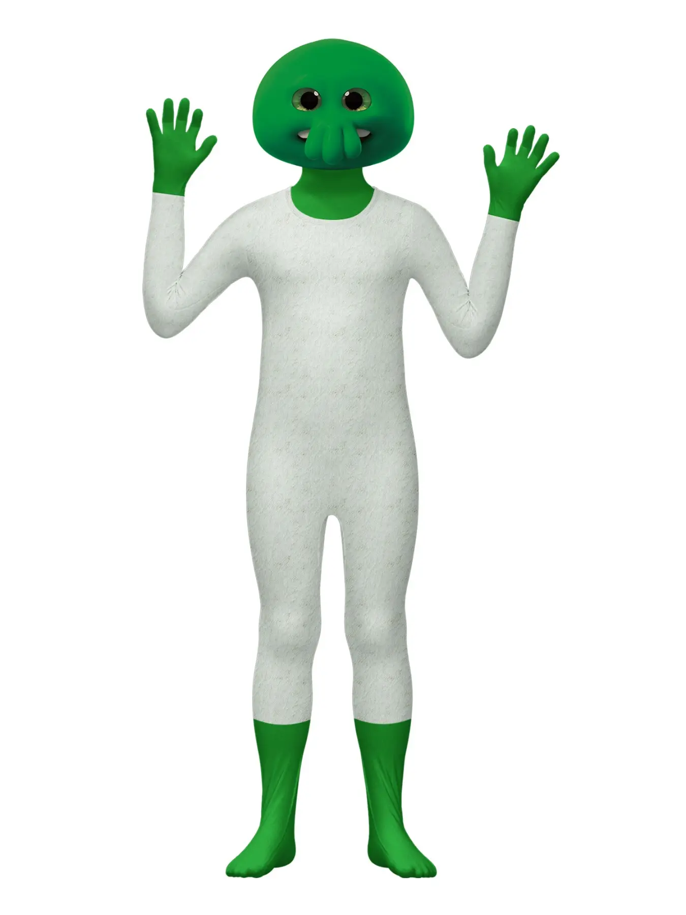 Adorable Alien Boy Costume Set, Adventure Role Play with Headpiece, Cute Slim-Fit Jumpsuit for All Seasons
