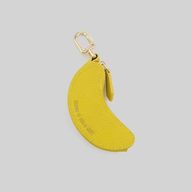 Banana Series Wallet Keychain, Cute Mini Y2K Fruit Keychain, Handbag Charm, Women's Backpack Accessory, Fun Design, Gift for Friends, Birthday Gift