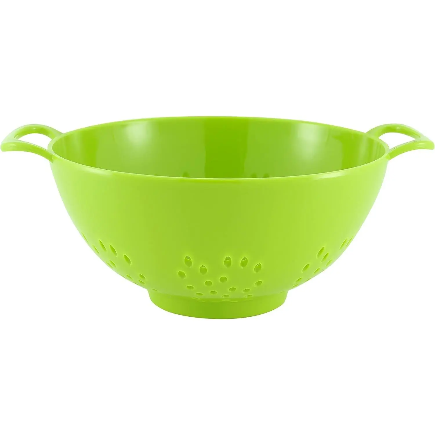 Mini Plastic Colander with Double Handles – 6 Inch Small Strainer for Fruits, Vegetables & Pasta, Dishwasher Safe, BPA-Free, Color Varies