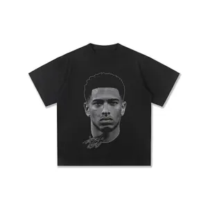 New Arrival Mens Clothes Tee Shirt Homme Graphic T-Shirts Men Tshirt for Men Ropa Hombre Football Bellingham Figure Print 71044