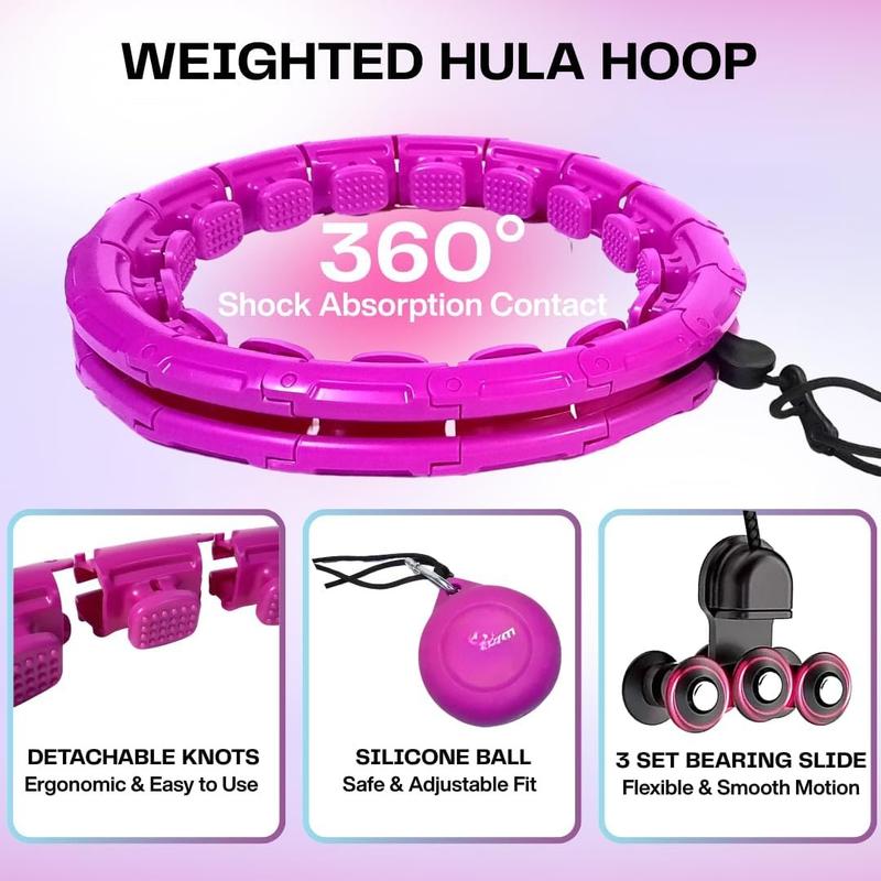 Infinity Weighted Hula Hoop for Adults , Exercise Hola Circle Hoop for ...