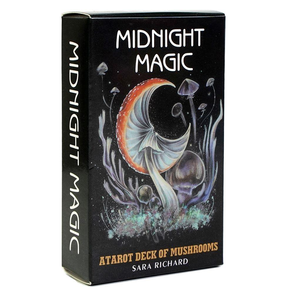 Midnight Magic Mushroom Tarot Cards, Perfect Halloween Christmas Thanksgiving Gift, 78-Card Deck for Divination & Fortune-Telling Games
