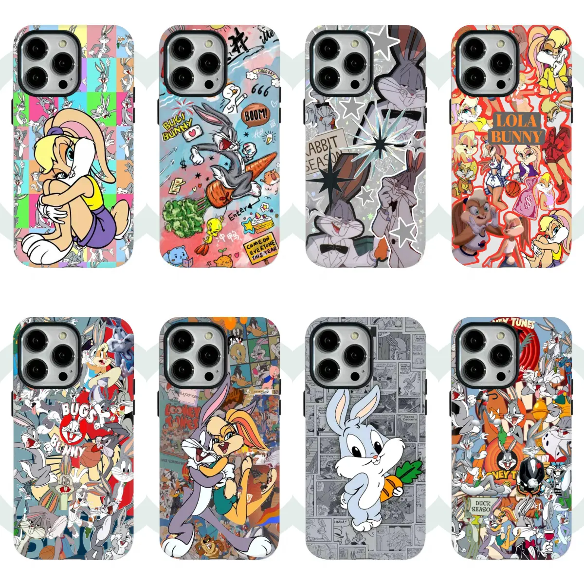 Cartoon Bugs Bunny Cute Colorful Shockproof MagSafe Casing for iPhone 17,16,15,14,13,12,11 Pro Max Plus Air - Fall Protection Smartphone, Cellphone, Handheld Devices Cover, Ideal Gift