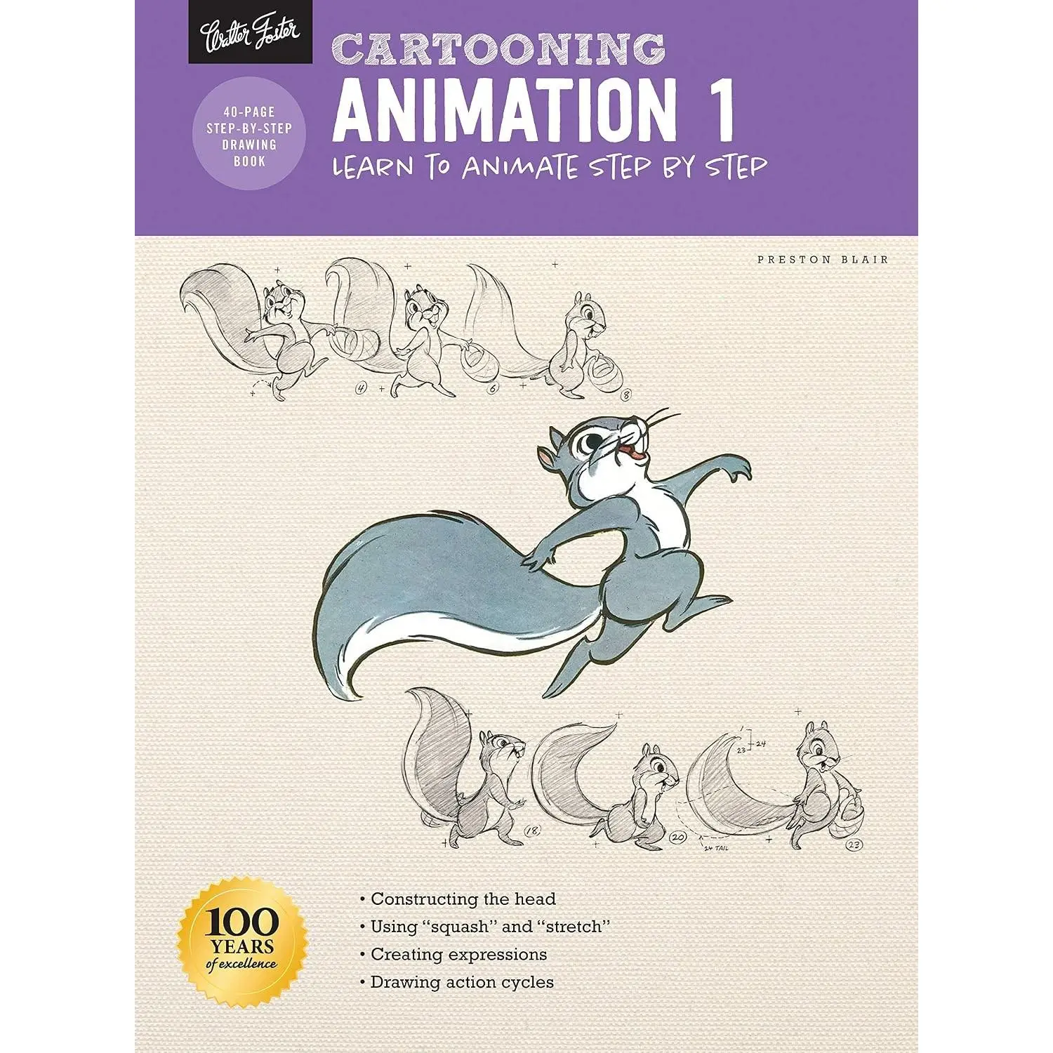 Cartooning: Animation 1 with Preston Blair: Learn to animate step by step (How to Draw & Paint)