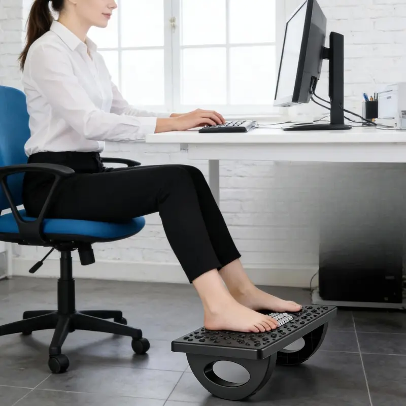Ergonomic Under-Desk Foot Rest to Relieve Waist Pressure Caused by Prolonged Sitting, Office Furniture