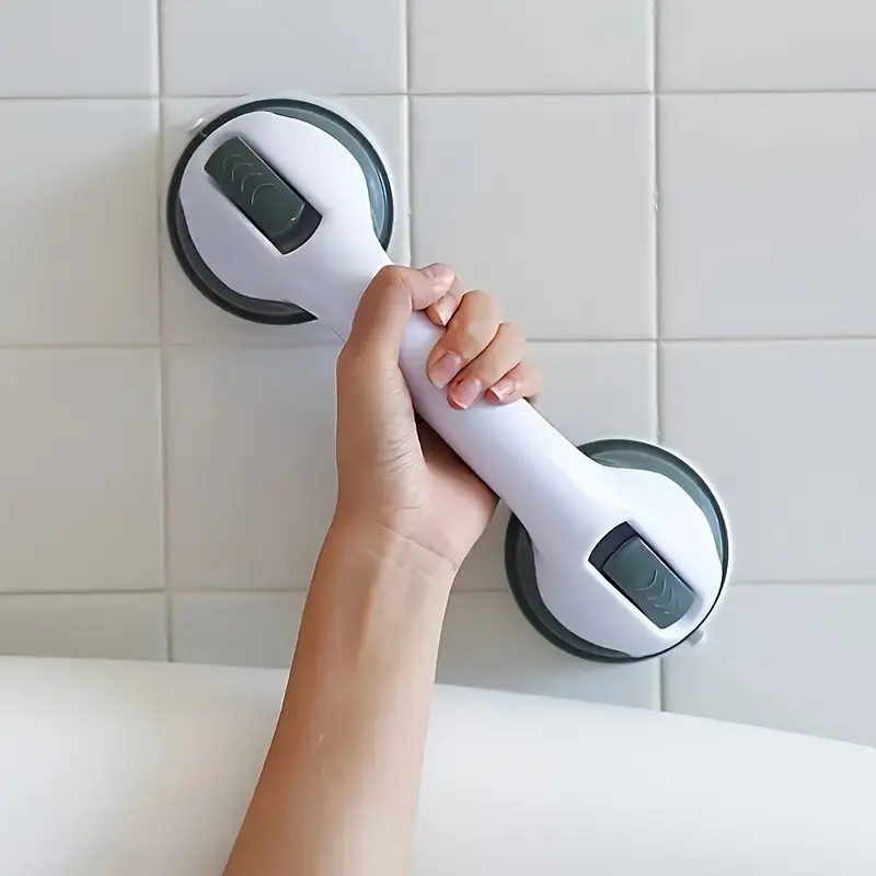 Shower Handle, Safety Support Handrail, Non-Slip Grip, Vacuum Suction Bath Grab Bar, Bathroom Accessories, Toilet Safety Aid, Home