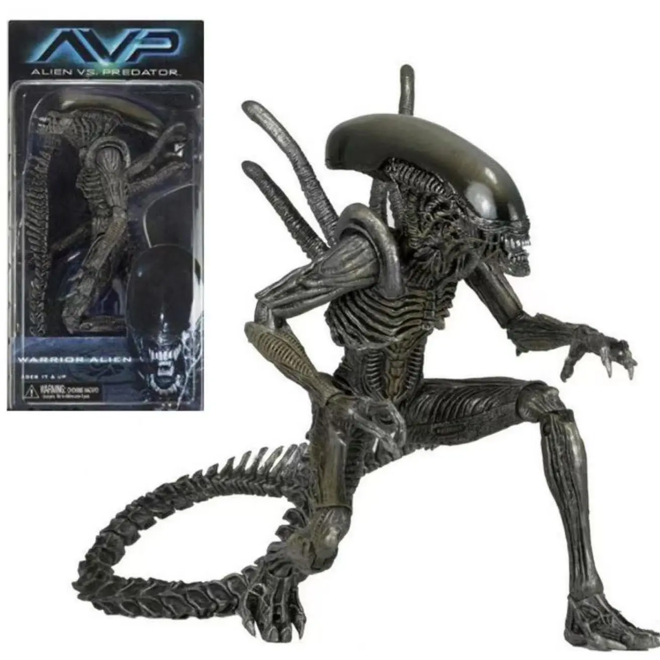 Neca Alien Vs Predator Avp Black Xenomorph 7-Inch Collectible Figure, Perfect Gift for Birthdays, Parties, Halloween, Christmas