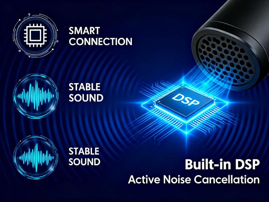 2-Pack Cordless Mics – Omnidirectional Condenser, Fits iOS & Android | Professional for Video, Podcast, YouTube | Rechargeable, Noise-Canceling