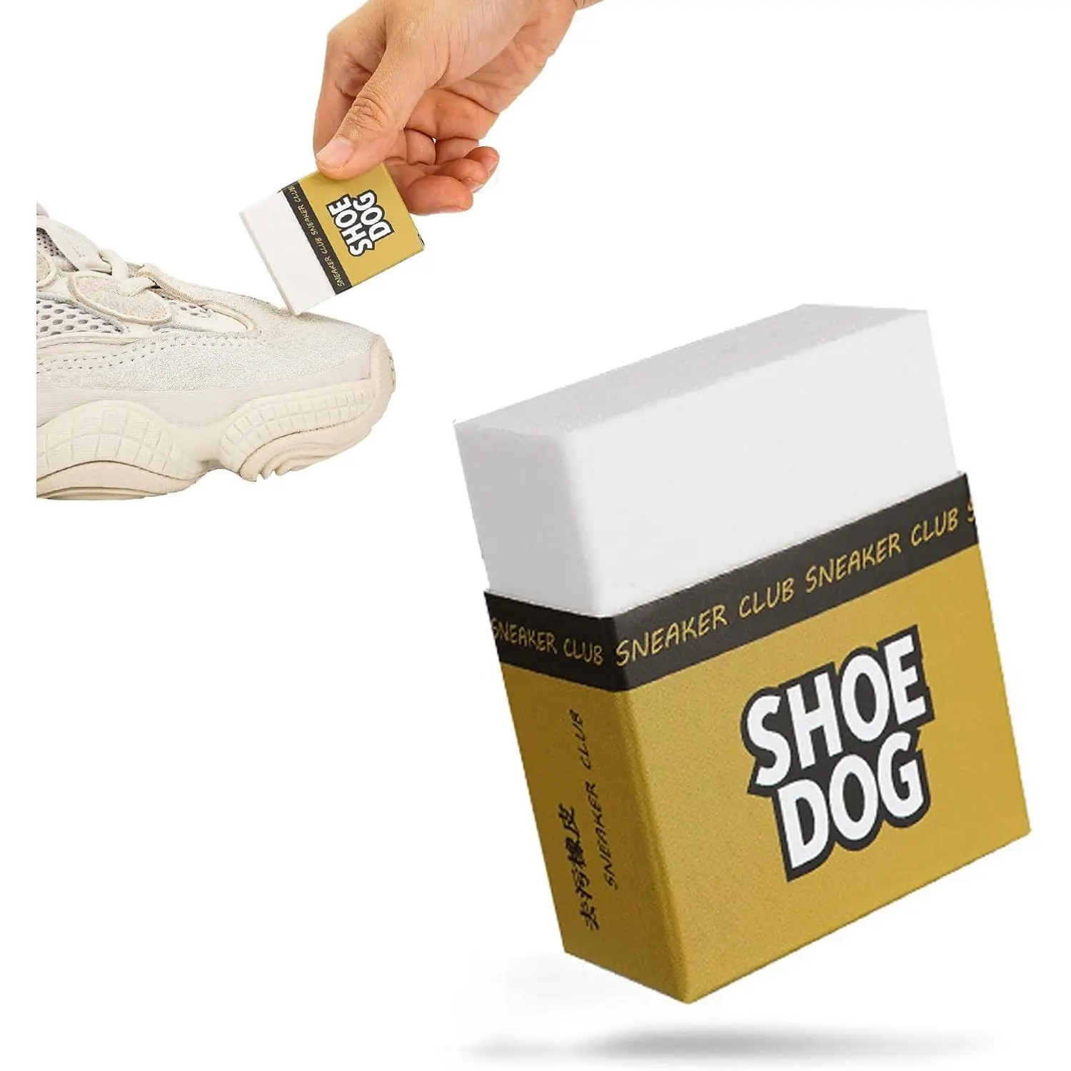Shoe Care Cleaning Eraser, Portable Sneaker Eraser Wash Free Shoe Stain Cleaner, Rubber Block Shoe Brush Stain Remover Eraser for Clean Sneakers, Leather Shoes, Sports Shoes, Casual Shoes, Boots