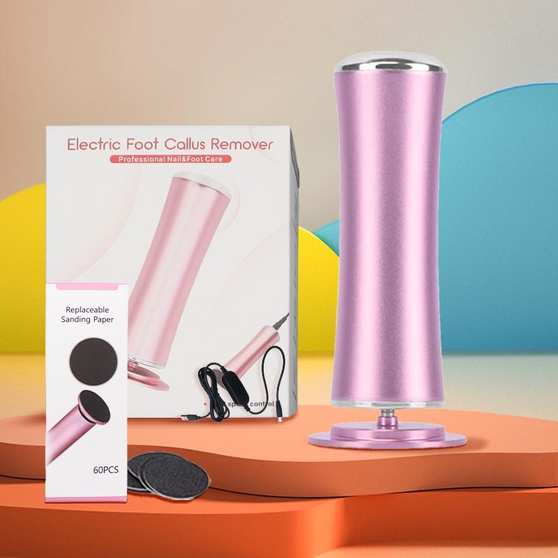 Electric Foot File, 1 Count Rechargeable Foot Callus Remover, Adjustable Speed Foot File Tool, Professional Pedicure Tool for Men and Women, Callus Remover Feet