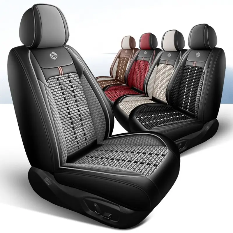 Luxury Breathable Ice Silk Car Seat Cover, Full Surround Protection, Easy to Clean, Fits Most Cars, Front Row Single Seat
