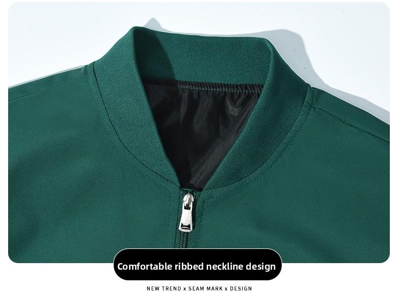 2026 New Men's Baseball Jacket with Stand Collar Popular American Style Jacket for Menswear Coats