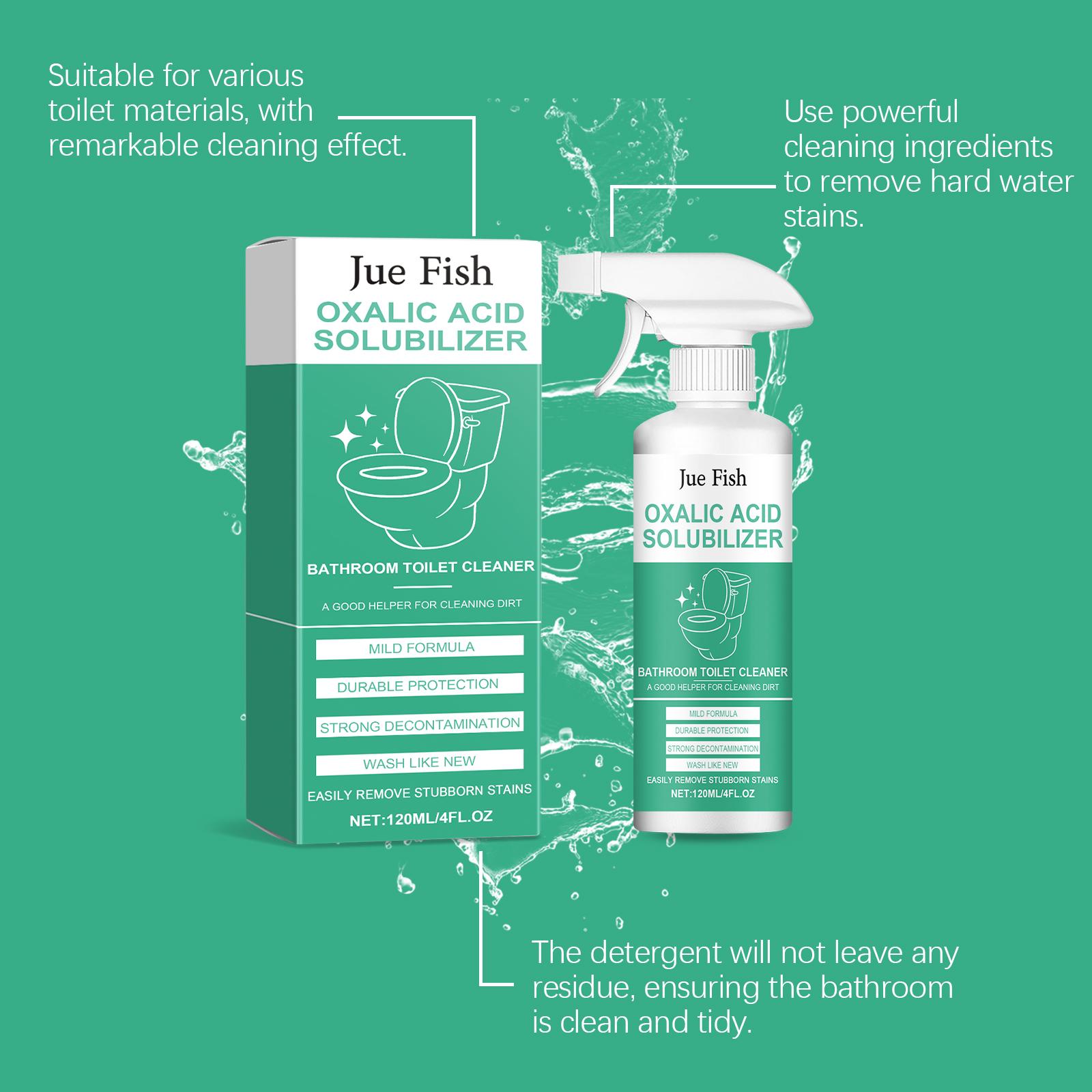 Jue-Fish Toilet Toilet Decontamination Cleaner, Multi-Effect Dirt Dissolver Toilet Tile Cement Floor Decontamination