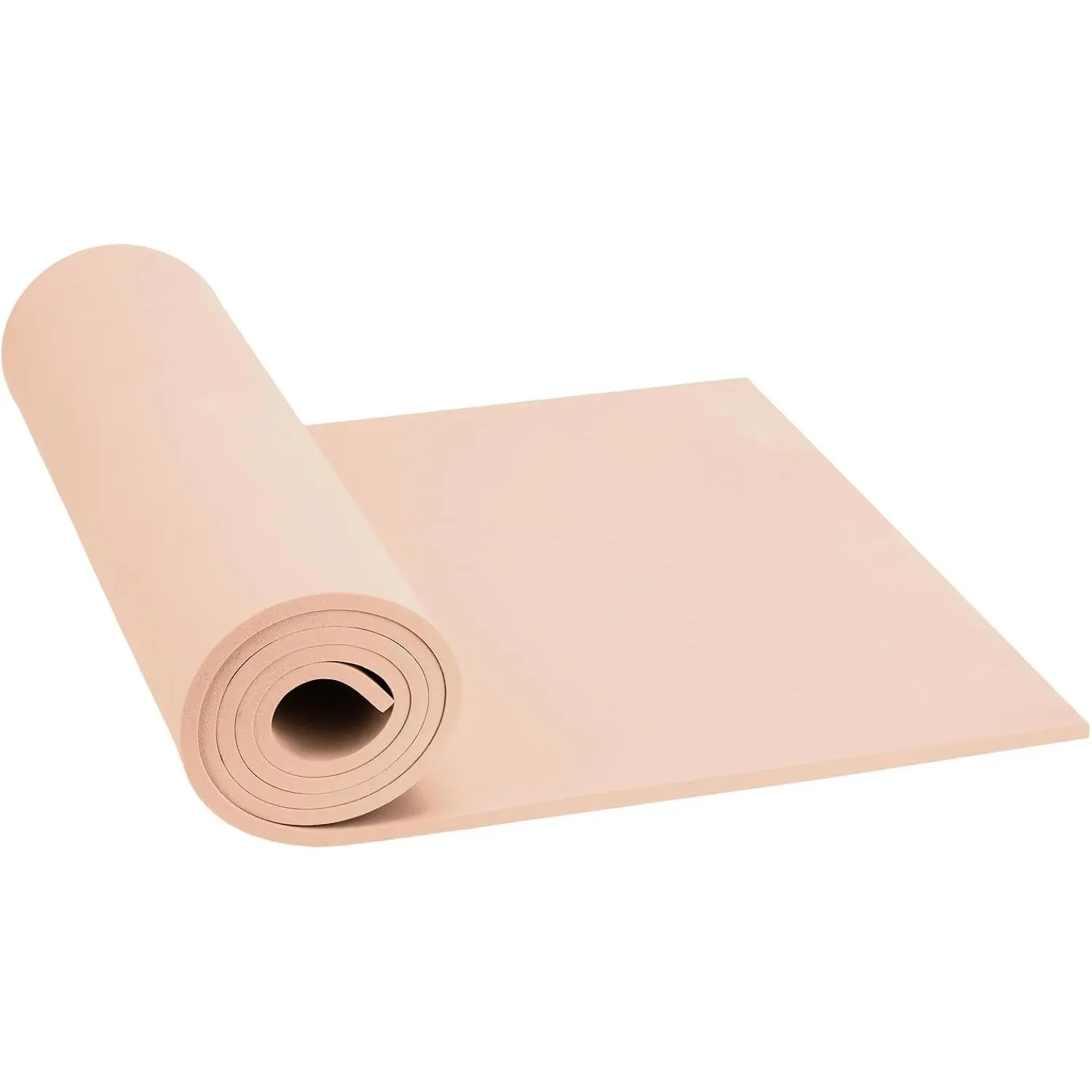 Beige Eva Foam Sheets Roll, 2mm EVA Craft Foam 49''x13.5'' High Density 86kg/m3 for Cosplay