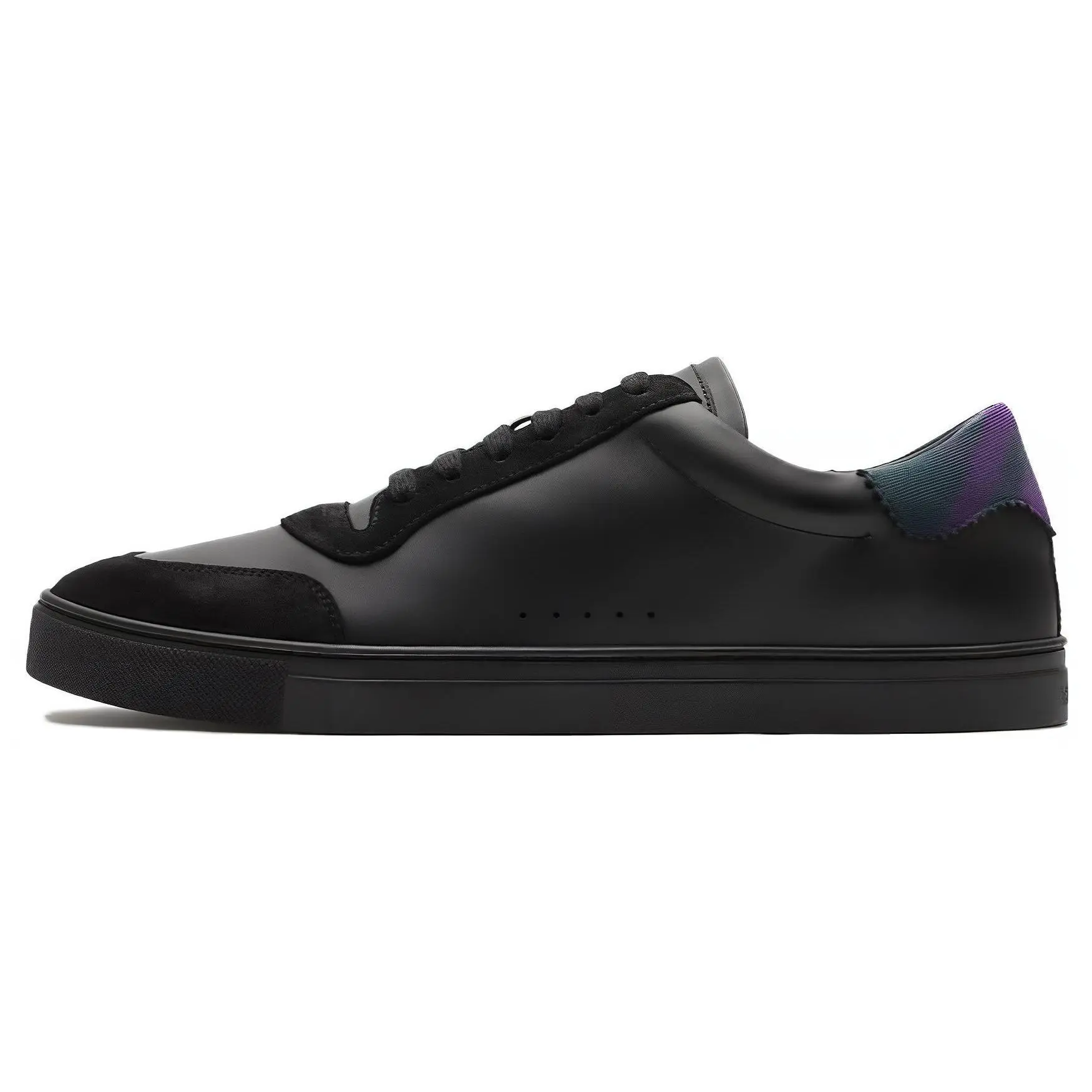 Burberry Round-Toe Lace-Up Lightweight Low-Top Sneakers for Men in Black Verifiable, with credentials and supporting global authentication
