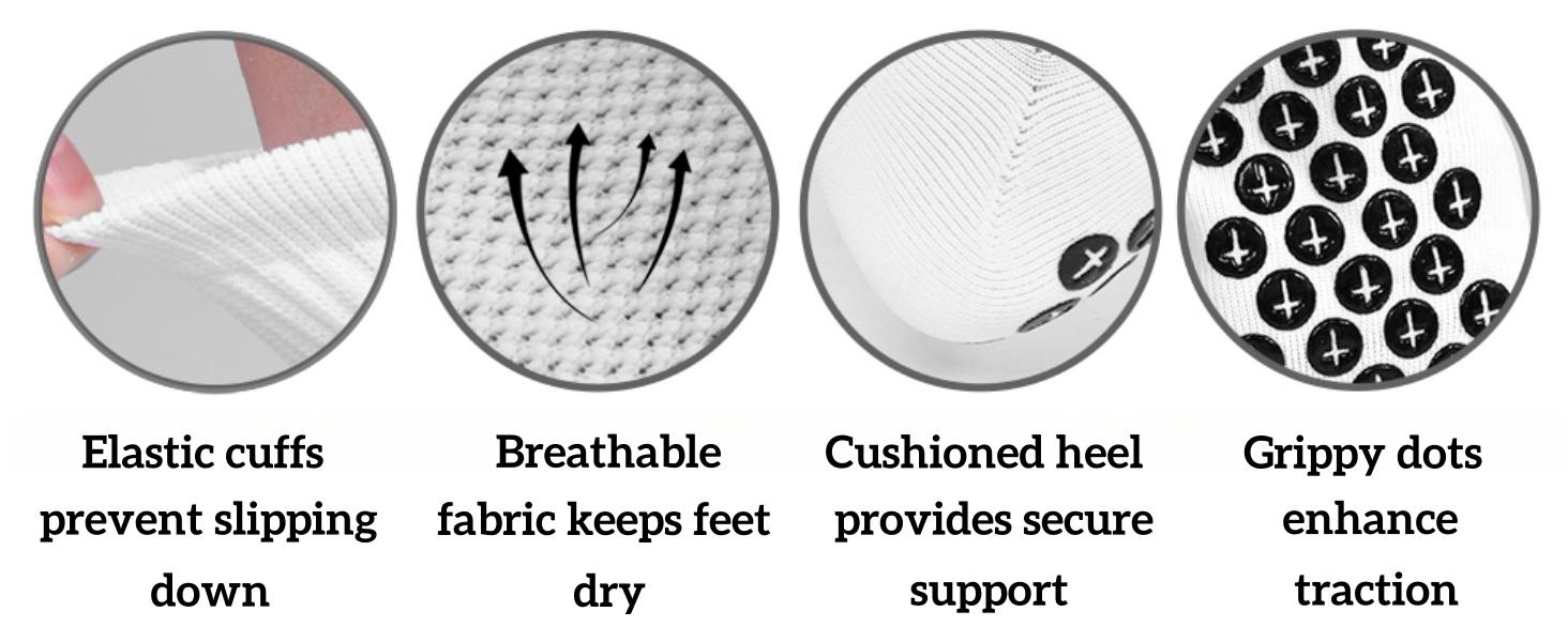 Cross Grip Soccer Socks - Anti-Slip Grips Sports Sock with Bible for US 6-13