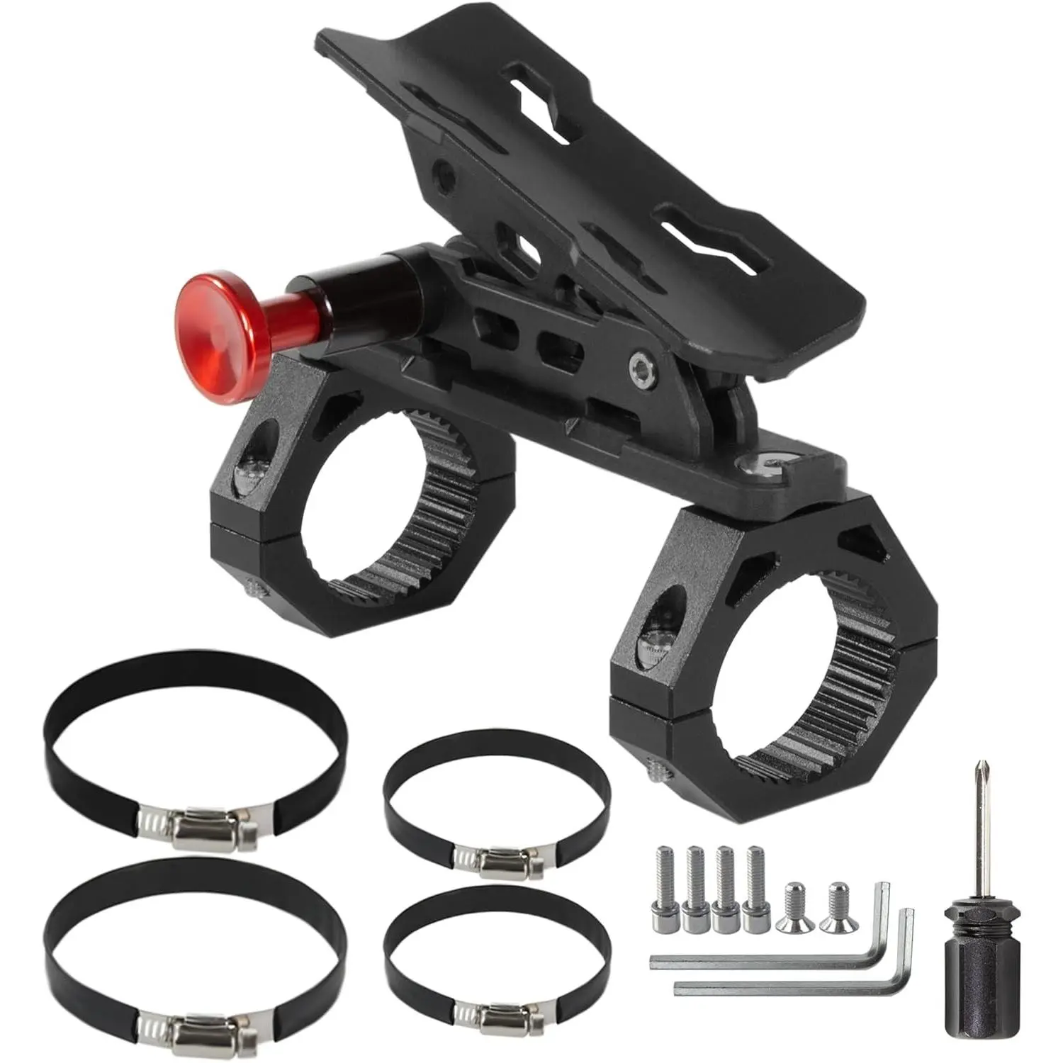 UTV Fire Extinguisher Mount Kit, Quick Release Extinguisher Holder | Fire Extinguisher Bracket for Any Vehicle with 1.75"-2" Roll Cage, UTV Accessories Compatible with Polaris RZR/Can Am X3/SXS