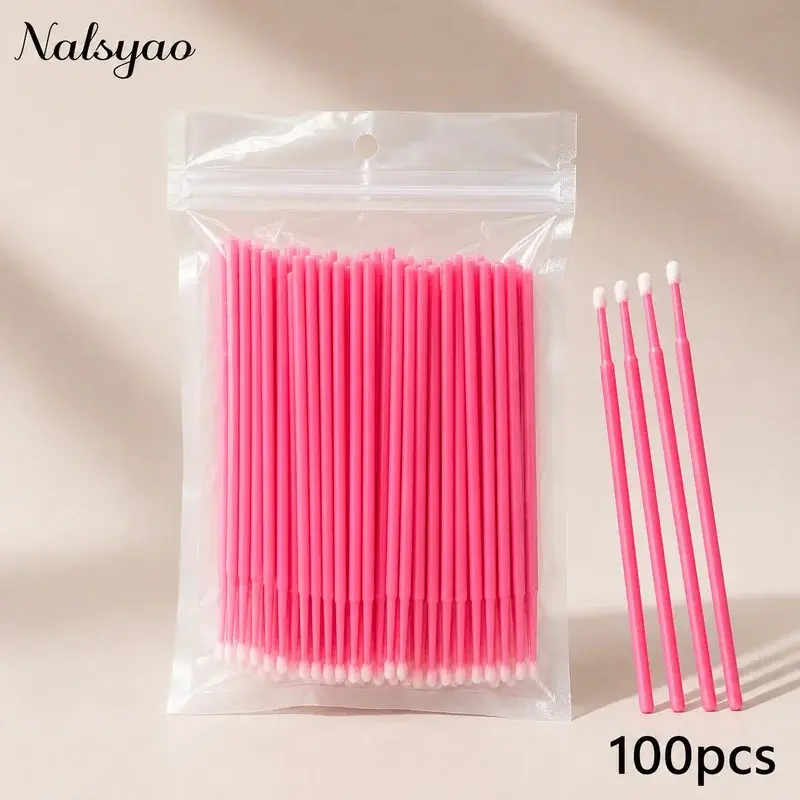 Disposable Micro Mascara Wands, Perfect for Eyelash Extension and Makeup. Ideal for Brushing, Separating and Removing Lashes. Fine Tips for Precise Brushing and Gentle Cleaning.