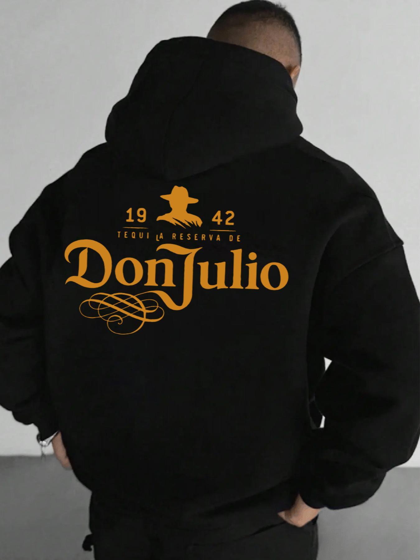 Men's Letter Print Drop Shoulder Hoodies, Fashion Casual Regular Fit Drawstring Pocket Hooded Sweatshirt for Daily Holiday Outdoor Wear, Graphic Print Hoodie, Men Clothes for Fall & Winter