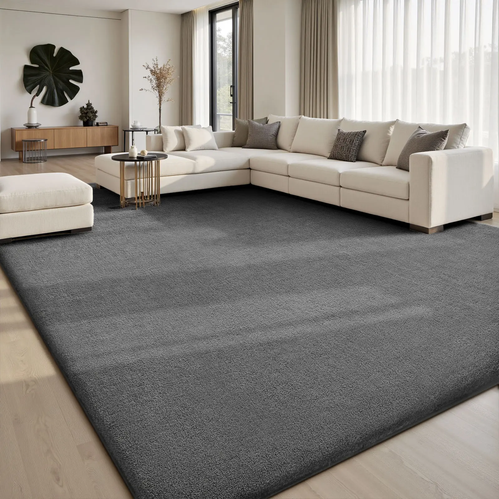 FAMVAL Large Size Cozy Modern Area Rug, Dense Plush Non-Slip Carpet for Bedroom, Living Room, Nursery, Dorm and Apartment summerwins
