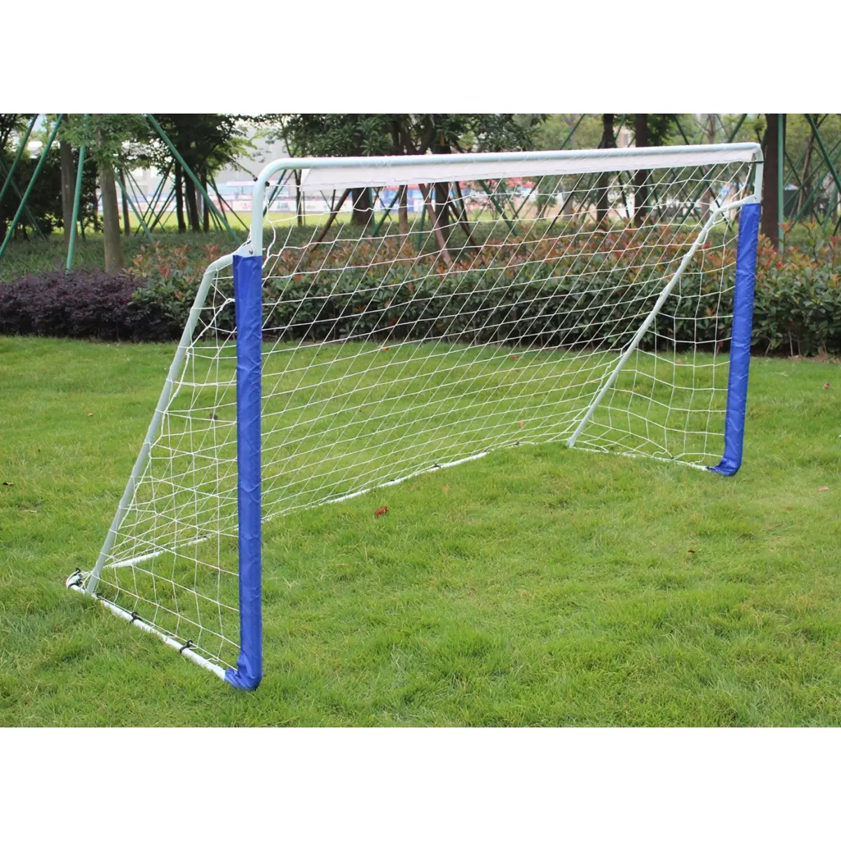 8x5 FT Portable Soccer Goal - Weatherproof Steel Frame Football Net for Kids/Youth, Backyard Play, Compact Setup, Corner Kick Training, Mobile Design with Carry Bag, 94.5x59.1in Outdoor Sports Equipment