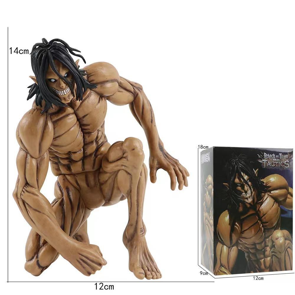 Attack On Titan Eren Jaeger Colossus Form Articulated Action Figure Model Kit Boy Collectible Desktop Ornaments Decor Toys Gifts