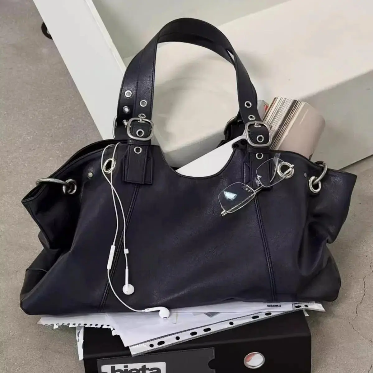 Vintage Big Bags for Women Handbags Top-handle Handbag Fashion Satchel Dumpling Pack Tote Shoulder Bag Hobos Large Purse Bolsa