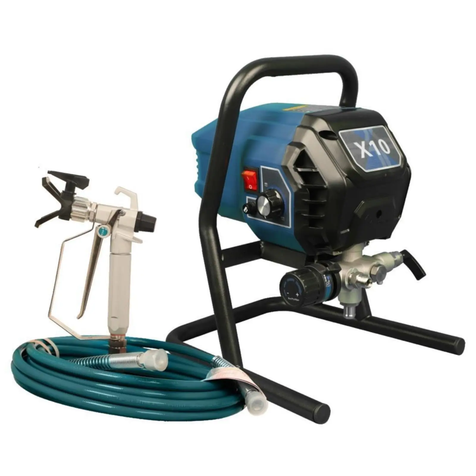 Handheld Airless Paint Sprayer, 2900PSI 700W High Efficiency Electric Sprayer with 4 Modes, Stepless Ctrl, 0.39GPM, Rod & Kits for Indoor/Outdoor DIY