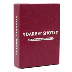 Dare or Shots Drinking Game Cards 18+ Adult Party Game, Funny Dare Challenge Card Game, 3+ Players, Hilarious Group Game Night Accessories