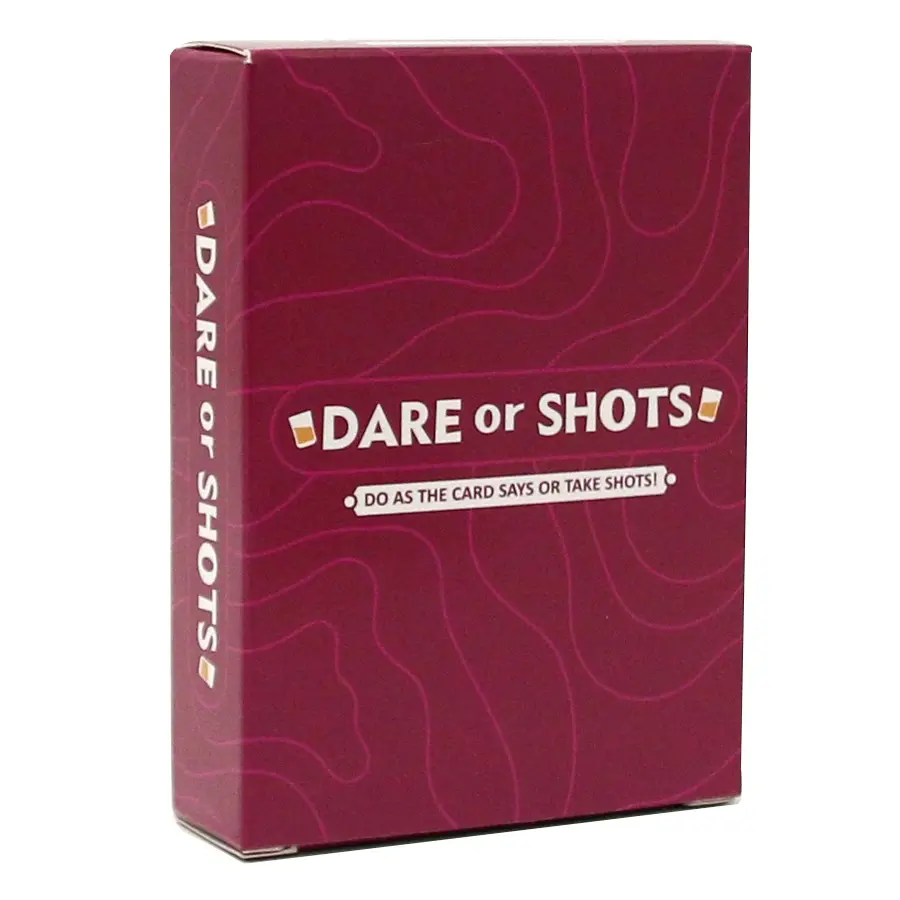 Dare or Shots Drinking Game Cards 18+ Adult Party Game, Funny Dare Challenge Card Game, Table Game, 3+ Players, Hilarious Group Game Night Accessories