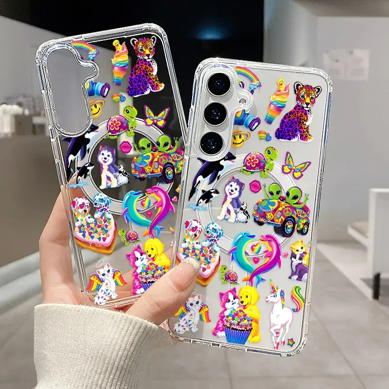 Whimsical Fantasy World Clear Acrylic Phone Case, Anti-Yellow Shockproof Soft Cover Support Wireless Charging Compatible with iPhone 11-17 Series & Samsung S21-S26