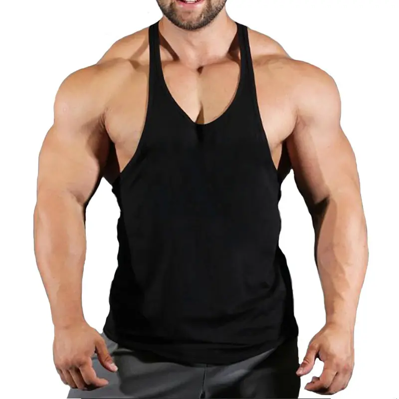Men Sleeveless Y-Back Tank Tops for Bodybuilding Gym Training Beach Vacation, Thin Strap Quick Dry Breathable Stretch Lightweight Tops With Tagless Seams For Unrestricted Movement Athletic Daily Wear