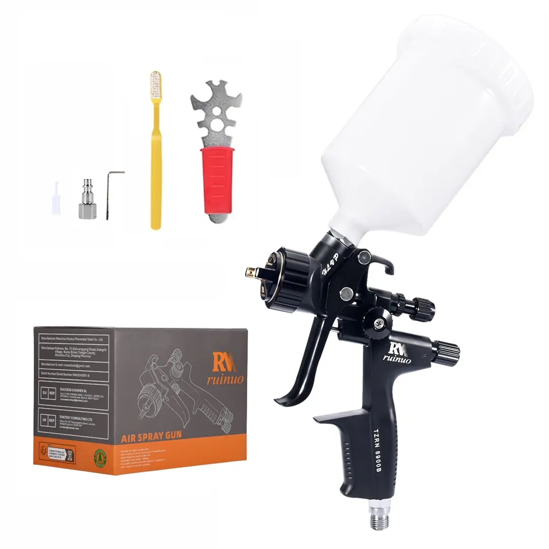 Auto Body Car Spray Gun, Gravity Supply Air Spray Gun, Size 1.3mm 600cc Cup High Atomization Car Paint Gun, Professional Car Repair Tool for All Auto Paint Topcoat, Paint Spraying Tool, Spray Painting Tool