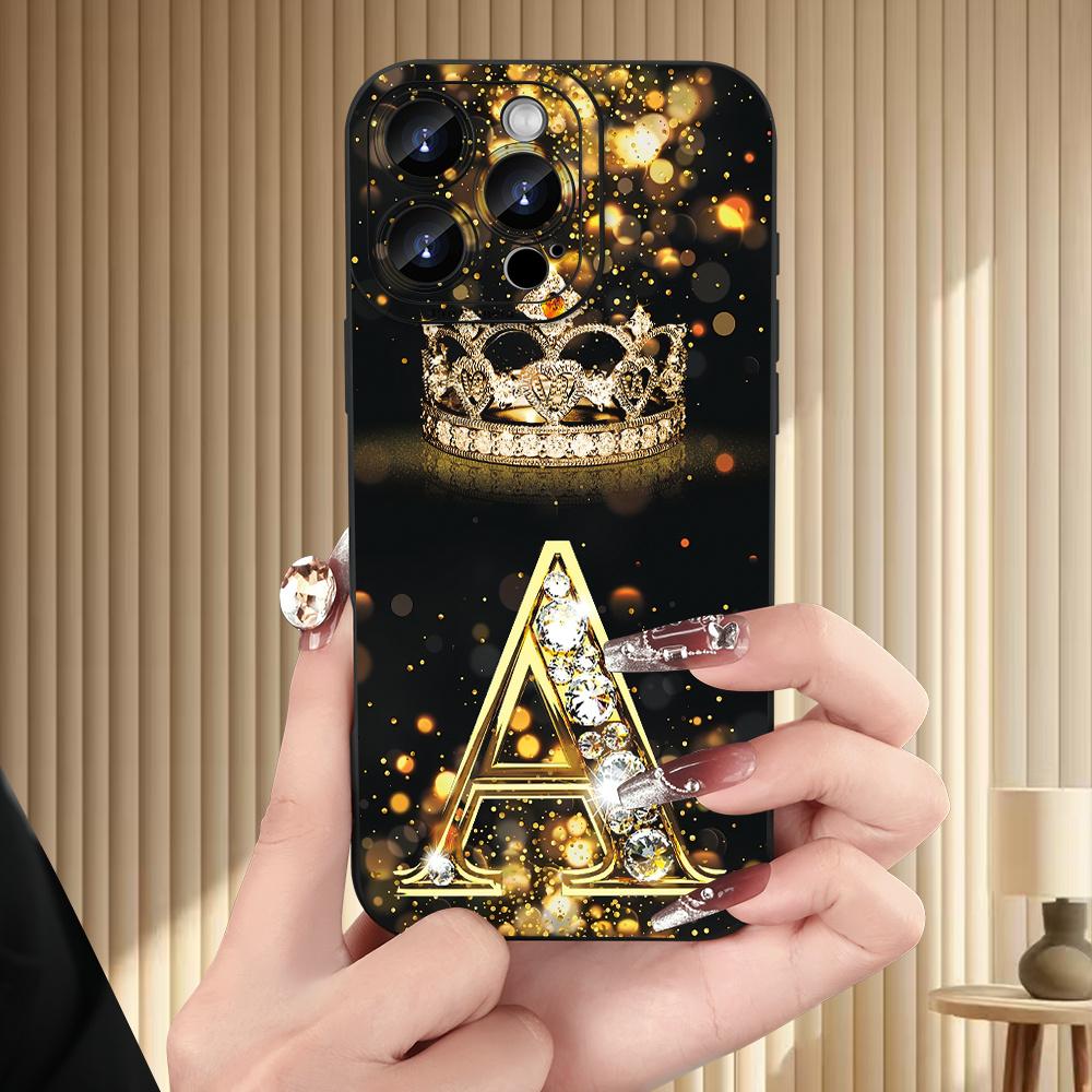 A creative letter A pattern phone case, TPU shockproof full protection case, suitable for iPhone 17/16/15/14/13/12/11 PRO MAX PLUS AIR E XS and PROMAX MINI, an ideal gift for friends and family, MS2361