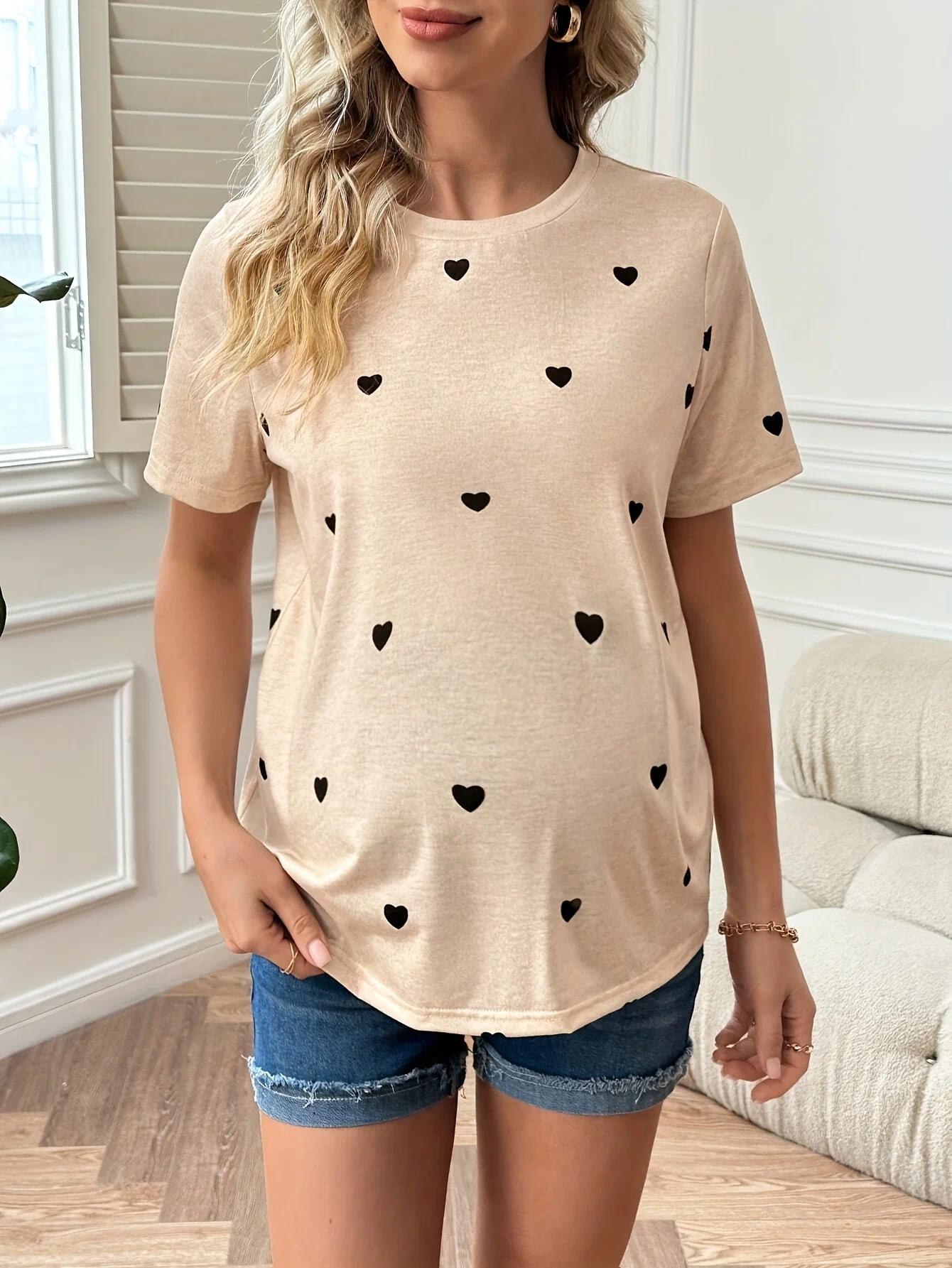 Summer T-shirt for pregnant women, casual shirt, sportswear, comfortable maternity wear