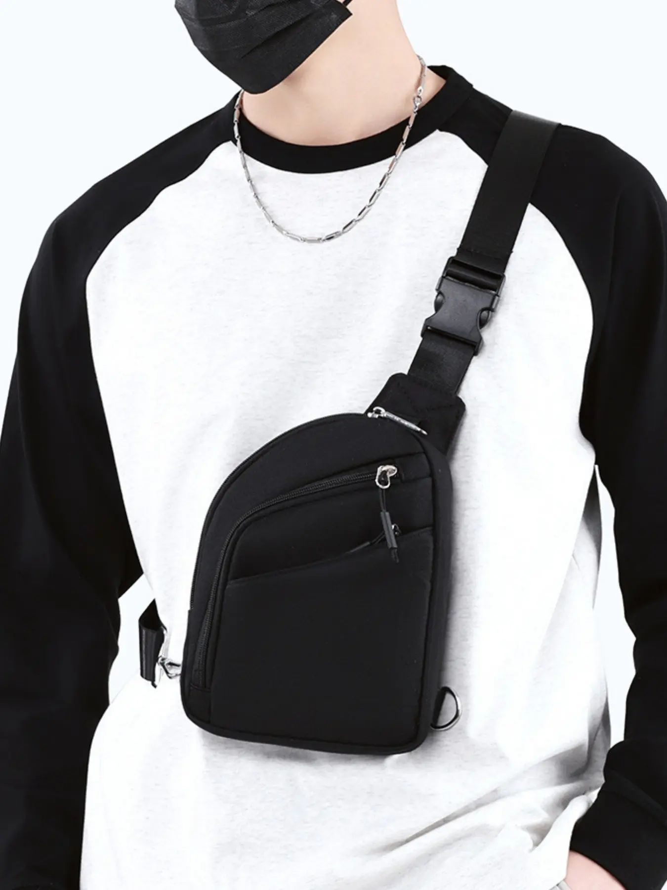 2026 New Rfid Chest Bag, Travel Passport Shoulder Backpack, Unisex Lightweight Waterproof Crossbody Bag, Versatile Outdoor Cycling Sports Bag
