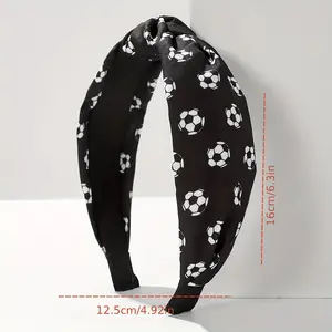 Easter Fabric Knotted Rugby Football Headband 1pc