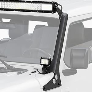 Nilight 52 Inch LightBar and Light Pods Windshield Frame A-Pillar Mounts for 2018 2019 2020 2021 2022 2023 2024 Jeep Wrangler JL/JLU Gladiator JT