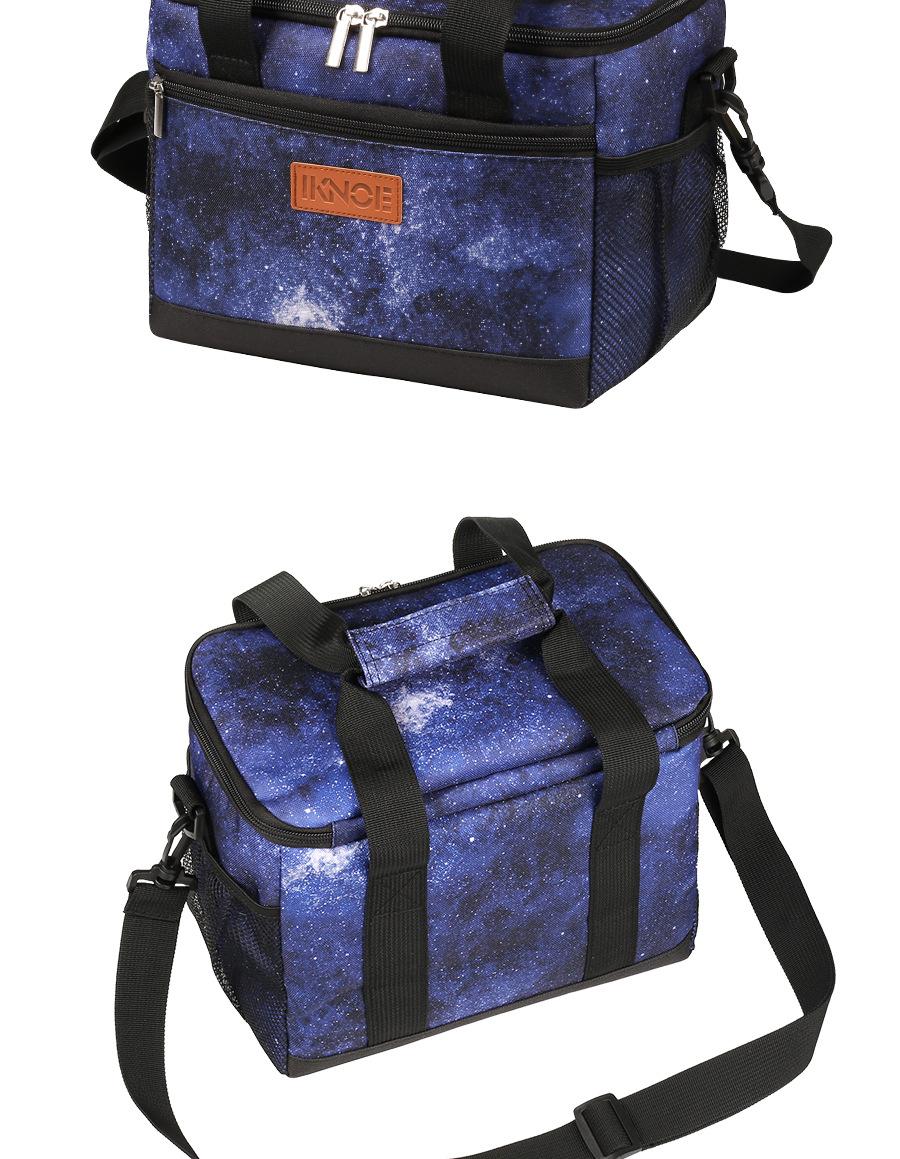 Insulated lunch bag, portable outdoor breast milk lunch bag, Oxford cloth lunch bag for bringing food to work